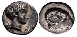 Cebren-Unité-Tête de belier-Tête d'Apollon .