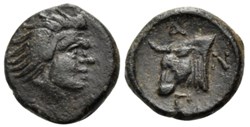 Chersonèse Taurique - Panticapée /Démi unité / Tête de Satyre / Tête de Taureau.