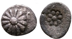 M-Erythrée? - Hémiobole - Rosace - Rosette dans poinçon creux
