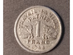 1 franc Francisque, légère, petit c