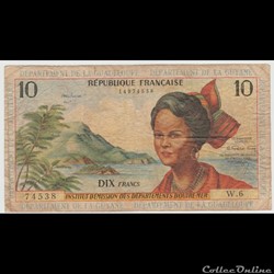 10 Francs #8b FRANCE OUTREMER 1966