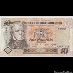 10 POUND #121 ECOSSE 1997