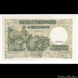 50 FRANC #106 BELGIQUE 1944