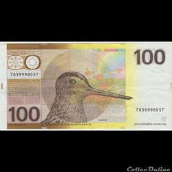 100 GULDEN #97 Pays-bas " BECASSINE " 1977