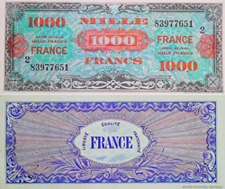 Billet 1.000 Francs " FRANCE " type 1945