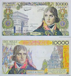 Billet 10.000 Francs BONAPARTE 1958