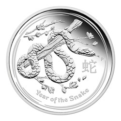 2013 1/2 oz Australian Lunar Series "Year of the Snake" Silver Bullion Coin