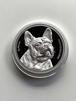 2018 Niue Island $2 Dog Series "French Bulldog" 2oz High Relief Thicken Silver Proof Coin
