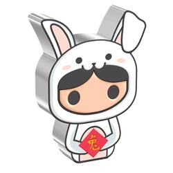 2023 - Lunar - Year of the Rabbit 2023 1oz Silver Chibi Coin