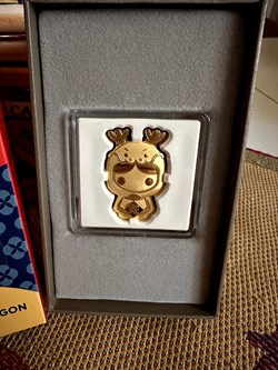2024 - Lunar Series – Year of the Dragon 1oz Silver Chibi® Coin Gilded