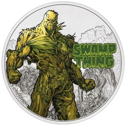 2021 Niue DC Justice League Swamp Thing 50th Ann. 1 oz Silver Coin