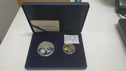 2021 - JPJ's 75th Anniversary Commemorative 2 Coins Set By Bank Negara Malaysia