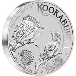 2023 - 1 Kilogram Silver 9999 Purity Perth Mint Australian Kookaburra Bullion Coin