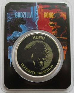 2021 - Niue 2 Dollar Godzilla vs. Kong Ultimate Guardian 1 Oz Silver