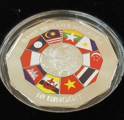 2015 Malaysia ASEAN Silver Coin Rm10
