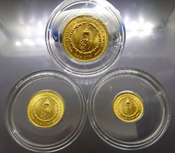 1968 - Gold coin set 150-300-600, Commemorating the Queen's Sirikit 36th Birthday