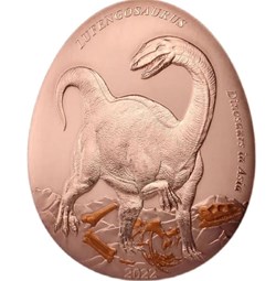 2022 - Samoa 20cents Dinosaurs in Asia 2 Lufengosaurus Curved commemorative coin