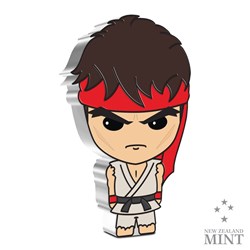 2021 Niue Street Fighter II Ryu 1 oz Silver Chibi Coin