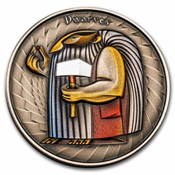 2023 - DWARVES World of Cryptids 1 Oz Silver Coin 2$ Niue
