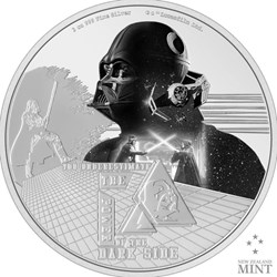 2023 Niue Star Wars Darth Vader 3oz Silver Colorized Proof Coin