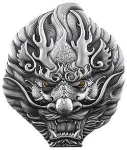 2023 Chad Nine Sons of the Dragon King 2oz Silver Ultra High Relief Coin