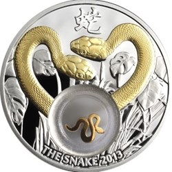 2022 - Golden Snakes Proof Silver Coin 1$ Niue