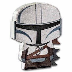 2021 Niue Star Wars "The Mandalorian" 1 oz Silver Chibi Coin
