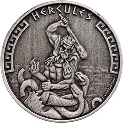 2023 - Hercules Silbermünze 1 Oz 999 Niue 2 $ Antik Finish mit OVP