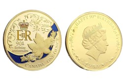 2016 - Commemorative Gold Coin Queen Elizabeth II 90th Birthday Anniversary One Ounce Coin