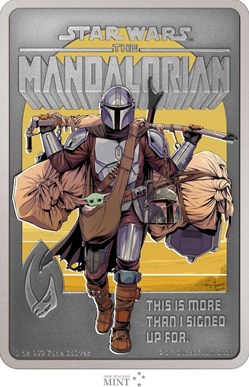 2022 Niue The Mandalorian 1oz Silver Antique Poster Coin