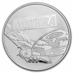 2023 - Mothra Godzilla 1 Oz 999 Niue $2 Silver Coin ST/BU