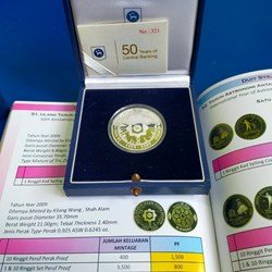 2009 - Proof silver coin 50th BNM