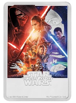 2019 - 1oz Silver .999 Star Wars The Force Awaken (NZ Mint)