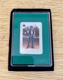 2023 Niue Star Wars Mint Trading HAN SOLO 1 oz 999 Silver 250/250 Bookend Last