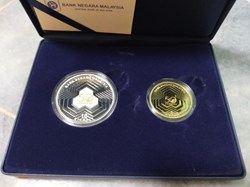 2021 - commemorative unc nordic gold syiling pering of 2, 50th anniversary perkeso socso proof coin.