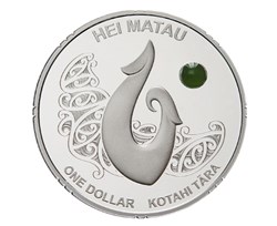 2012 - 1 OZ Silver Proof Coin - Maori Art Hei Matau - New Zealand