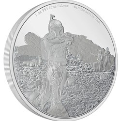 2022 The Mandalorian™ Classic – Boba Fett™ 1oz Silver Coin