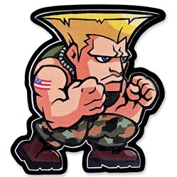 2022 1 oz Fiji Street Fighter Mini Fighters - Guile 999 Silver Coloured Proof Coin