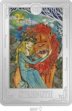 2022- Tarot Card: Strength 1 oz .999 Silver Proof Coin