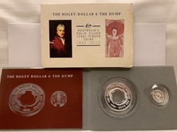1989 - Holey Dollar & Dump Silver Proof Pair