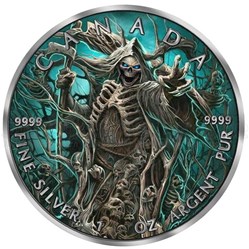 2023 Canada Grim Reaper Armageddon VI Maple Leaf 1oz Silver Coin