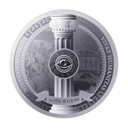 2023 - Vivat Humanitas 1 oz 9999 Silver Niue $2 Silver Coin *ST/BU*
