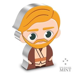 2022 Niue Star Wars - Young Obi-Wan Kenobi 1oz Silver Chibi Coin