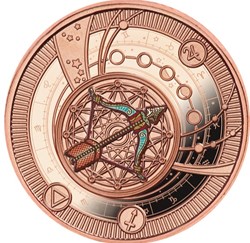 2018 - Sagittarus Zodiac Sign Proof Silver Coin 500 Francs Cameroon