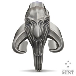 2023 Niue Star Wars Mandalorian Mythosaur 2oz Silver Antiqued Coin