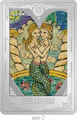 2022 - Niue Tarot Cards The Lovers 1oz Silver Coin