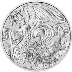 2022 - 1 oz Australian Silver Chinese Myths and Legends Phoenix Coin (BU)