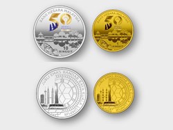 2022 - Set of 2 Proof Coin 50th Anniversary Of Kuala Lumpur KL50