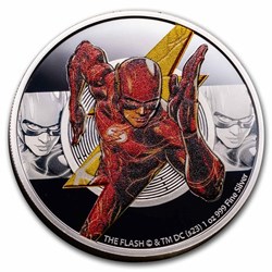 2023 - 1 oz Silver Niue Proof - The FLASH FLASH FLASH - DC Comics - 2 NZD
