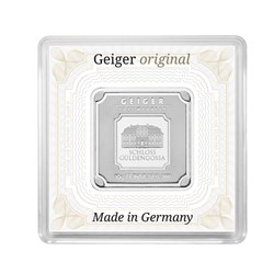 2021 - 10 grams Geiger Edelmetalle Silver Square Bar